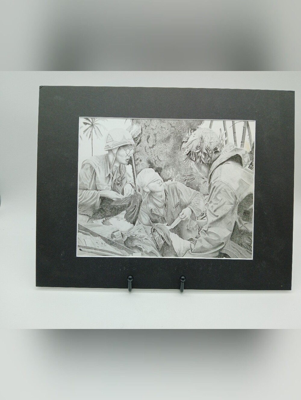 War Soldier Pencil Illustration Art Print Reproduction